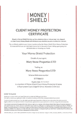 Money Shield Certificate